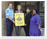 State Representative Geanie Morrison with the San Antonio Fire Department.